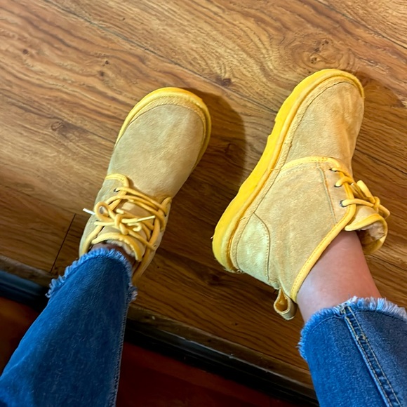 UGG Yellow Suede Neumel Boots | Ladies Size EU 37 - Picture 12 of 14